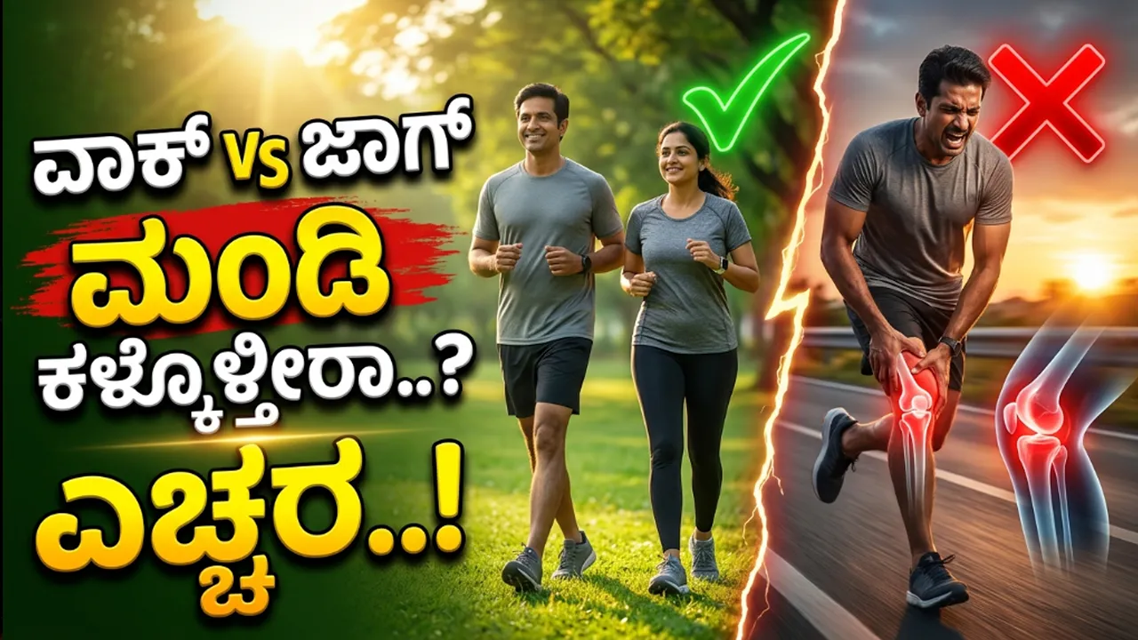 ವಾಕಿಂಗ್ ಬೇಕೇ, ಜಾಗಿಂಗ್ ಬೇಕೇ? ನಿಮಗೆ ಸೂಕ್ತವಾದ ವ್ಯಾಯಾಮ ಯಾವುದು?