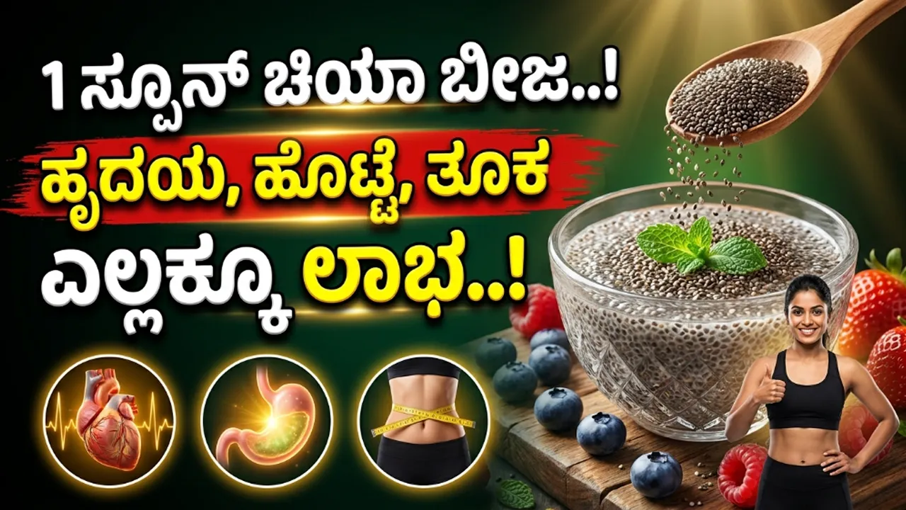 ಚಿಯಾ ಬೀಜಗಳು: ಪೌಷ್ಟಿಕಾಂಶ, ಪ್ರಯೋಜನಗಳು ಮತ್ತು ಸೇವನೆಯ ವಿಧಾನ..!